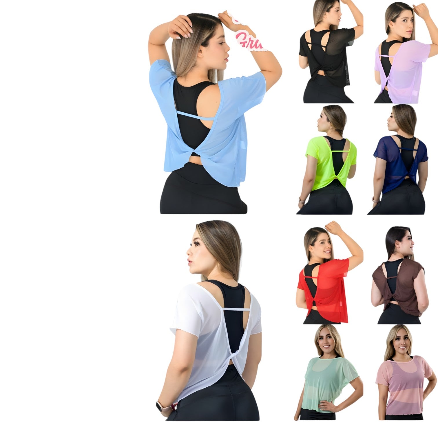 Blusa Mesh Twist Importación