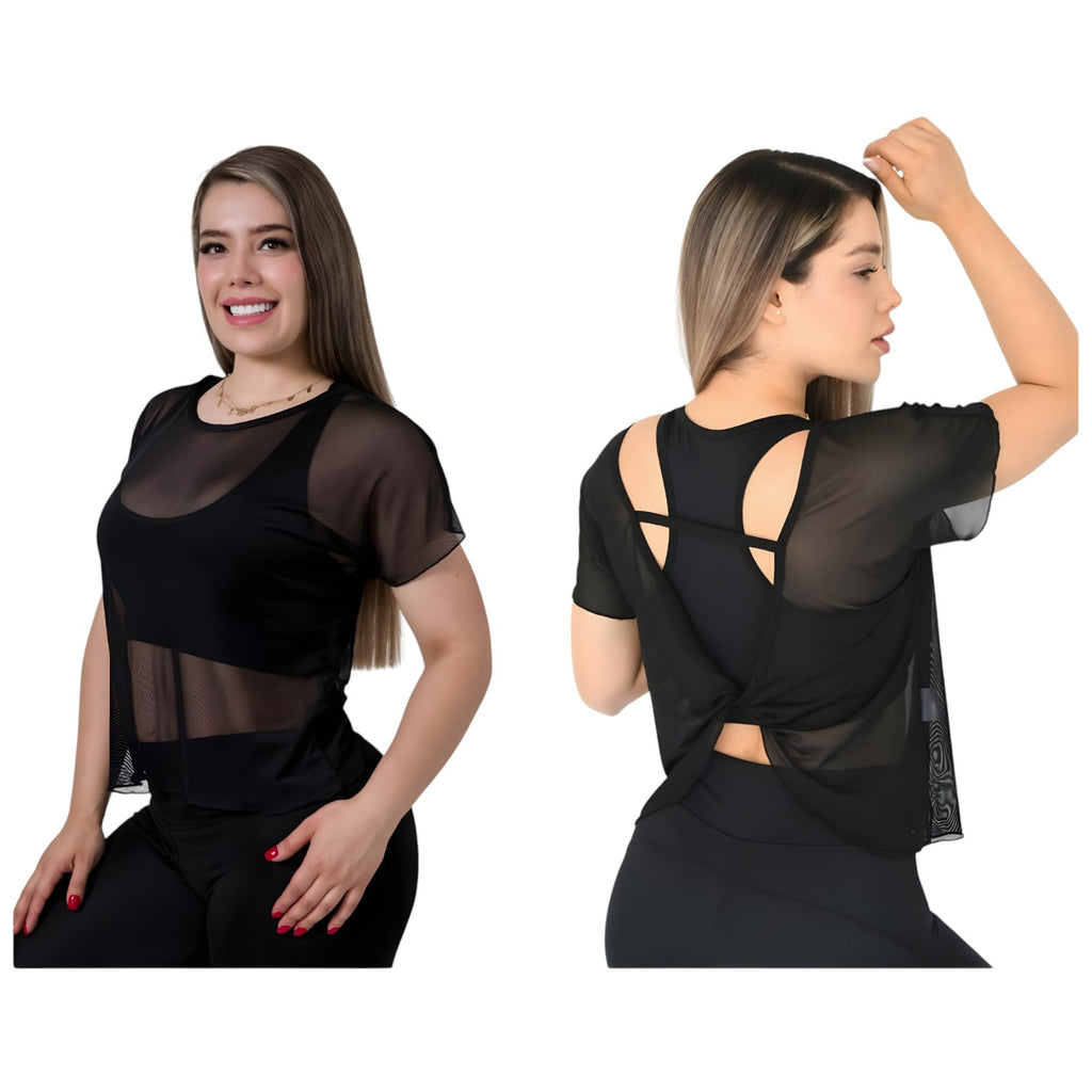 Blusa Mesh Twist Importación
