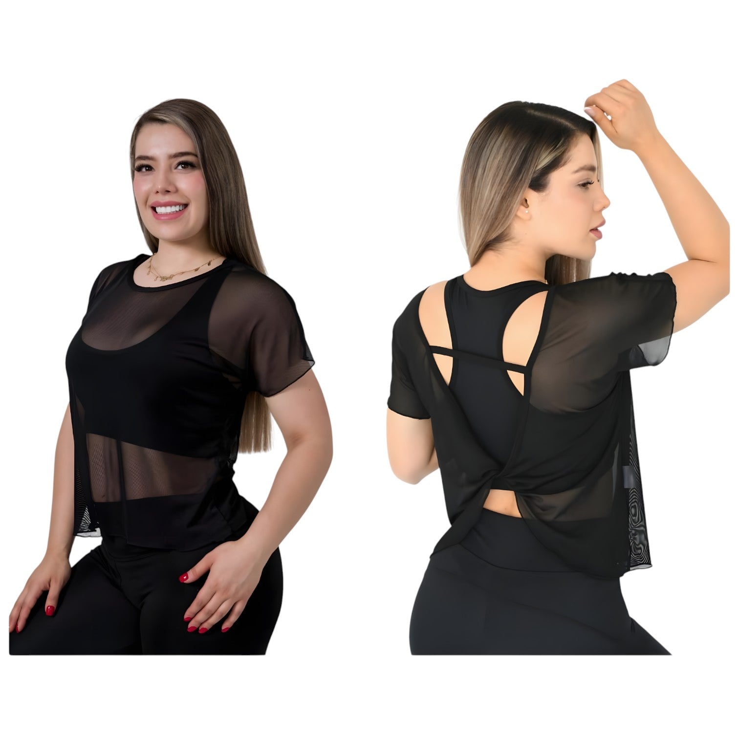 Blusa Mesh Twist Importación
