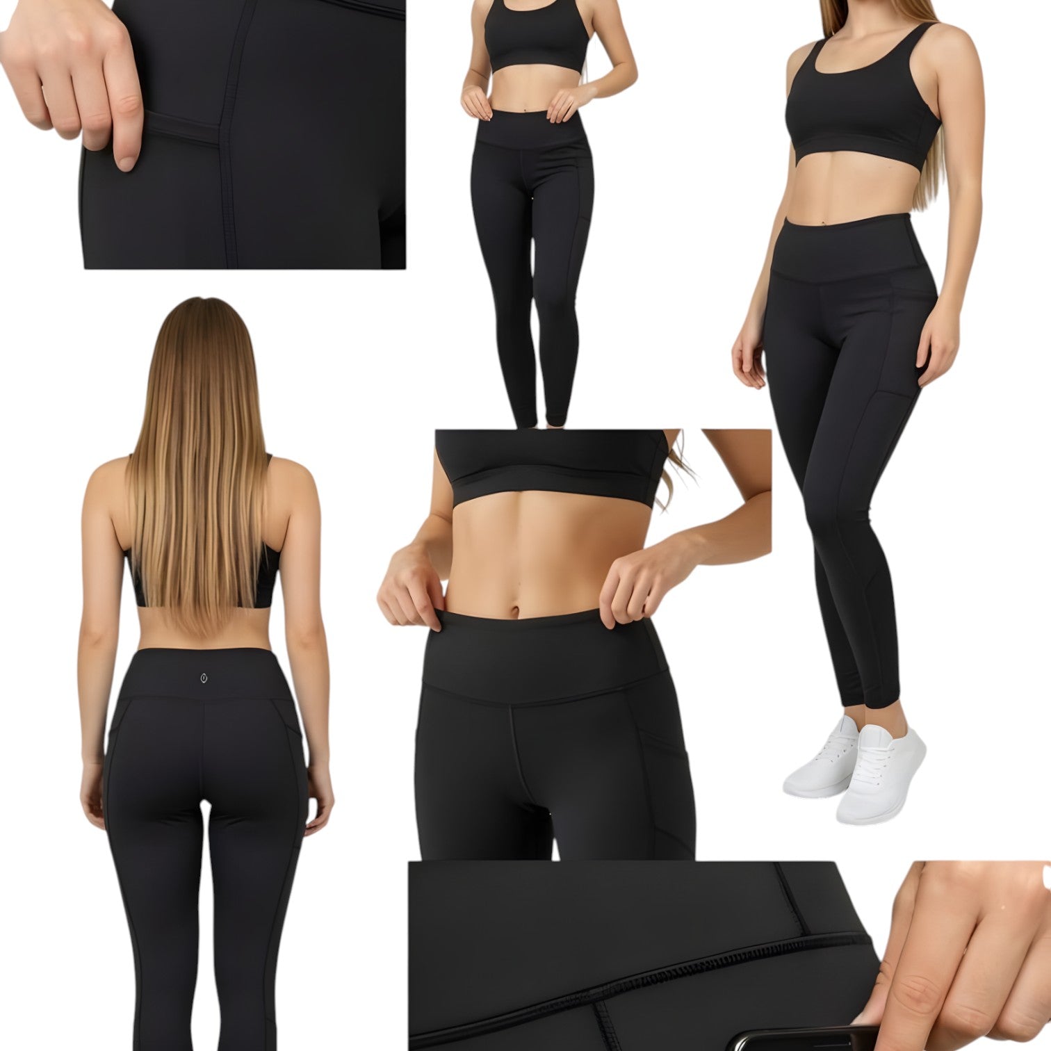 Leggins Bolsas Costados Supplex