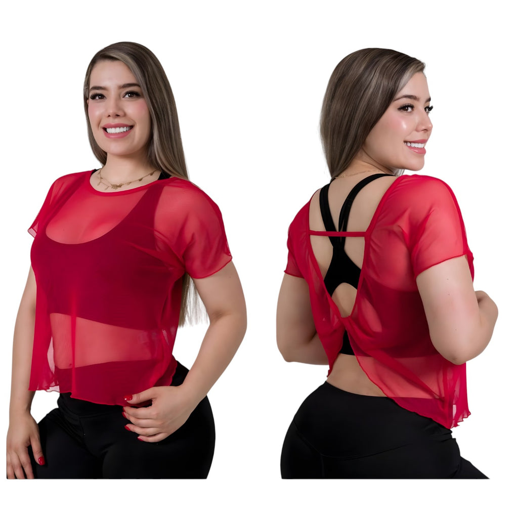 Blusa Mesh Twist Importación