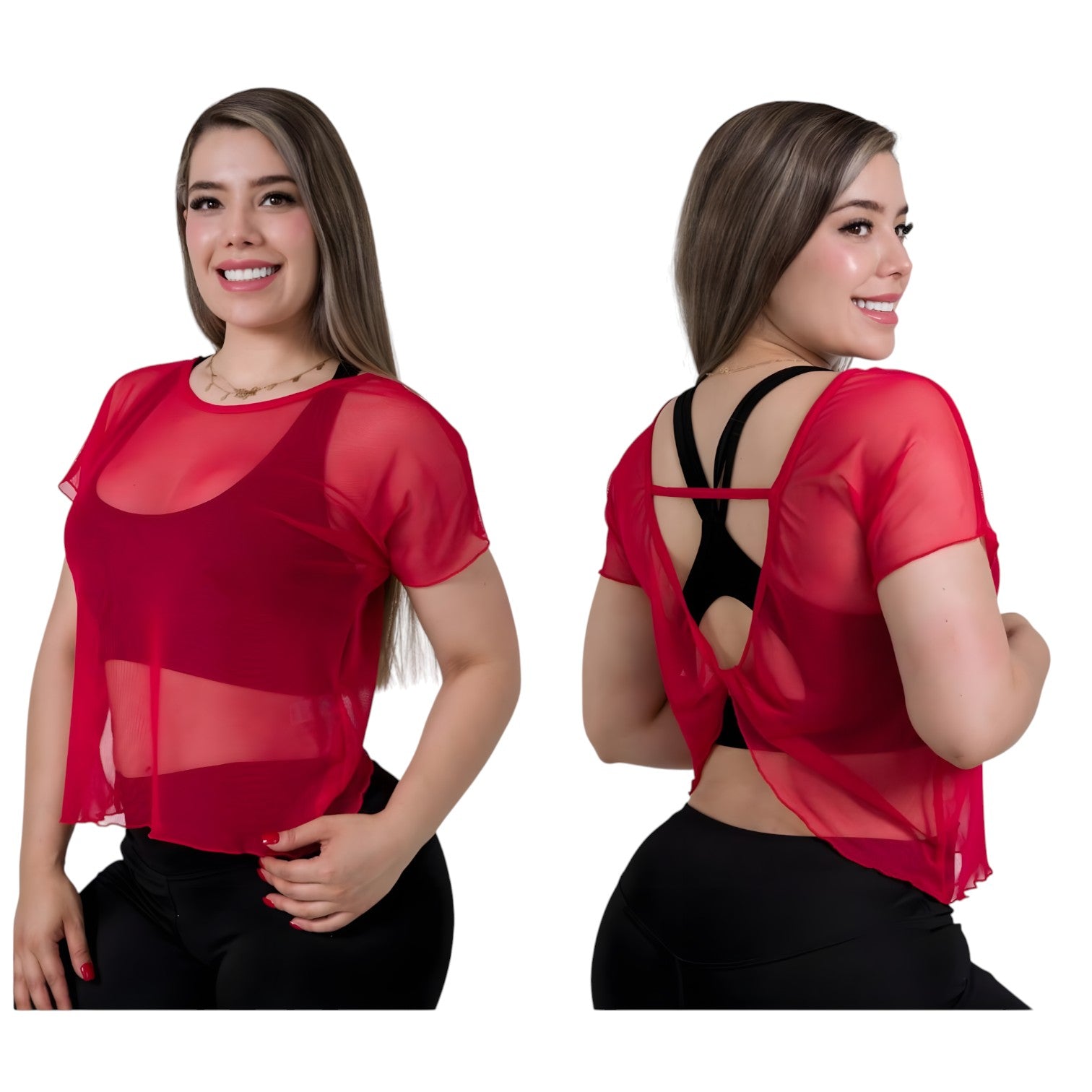 Blusa Mesh Twist Importación