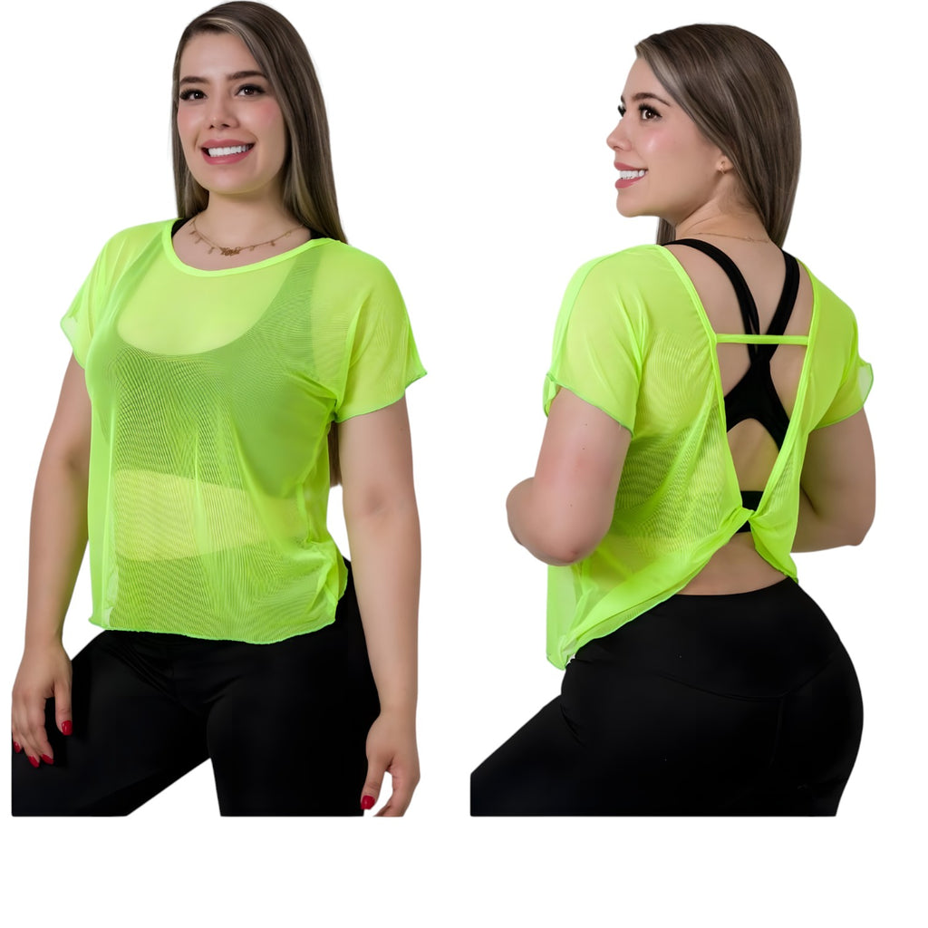 Blusa Mesh Twist Importación