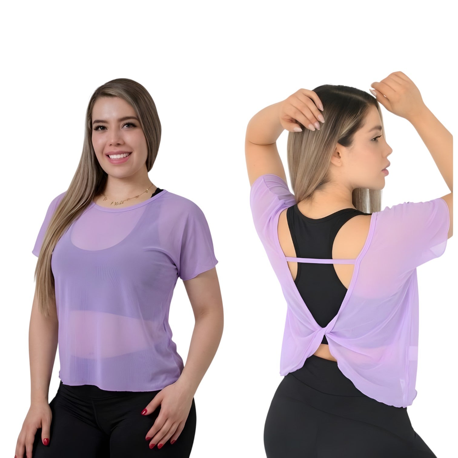 Blusa Mesh Twist Importación